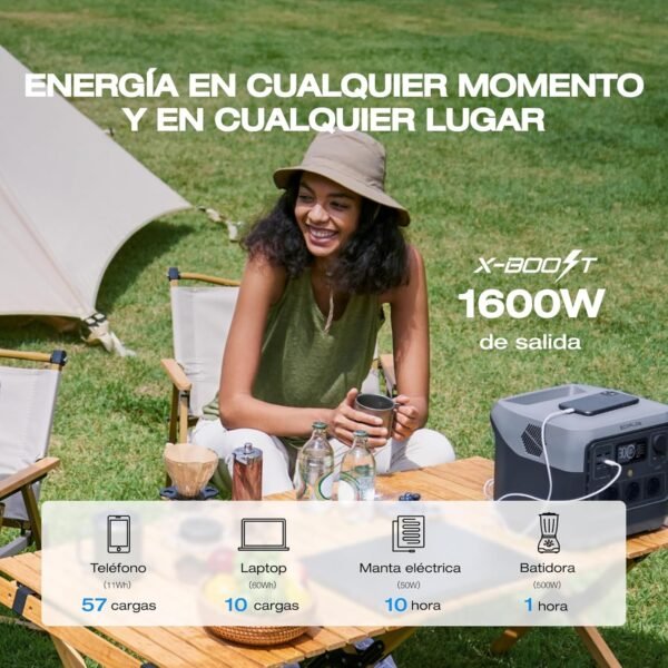ECOFLOW RIVER 2 Pro: Generador Portátil 768Wh – 800W - Imagen 4